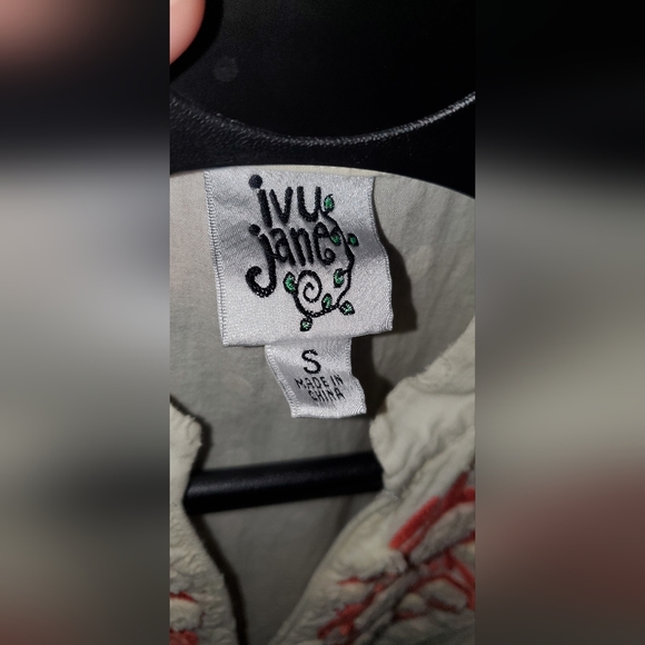 Ivy Jane Coral Flowers Natural 100 Percent Cotton Dress RARE - Picture 4 of 7